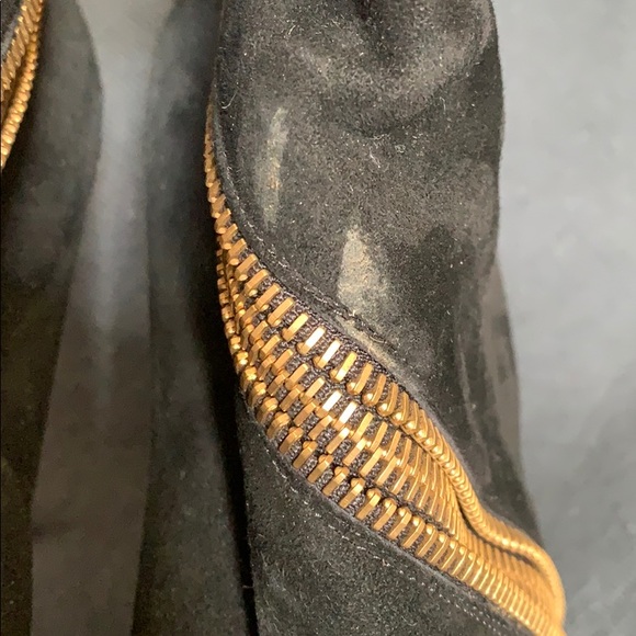 Brian Atwood Suede Wraparound Zipper Booties Boot - Picture 6 of 8